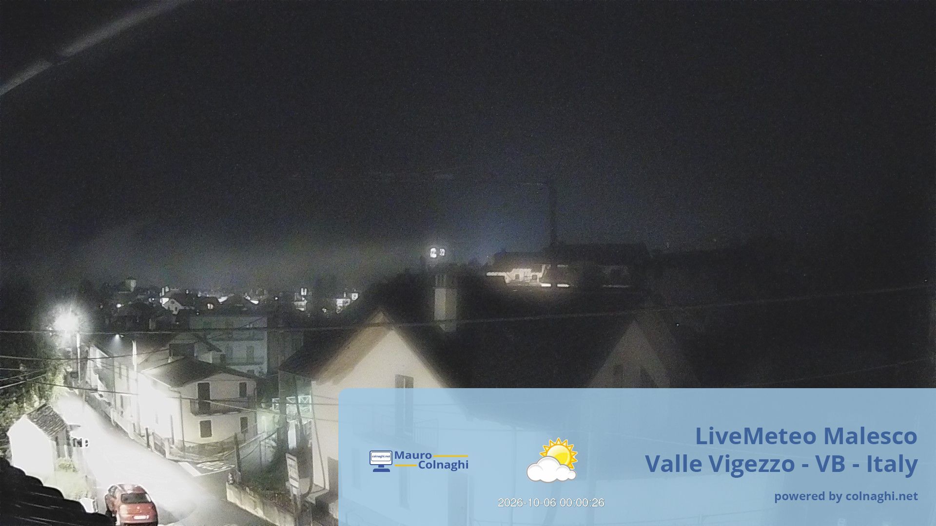 time-lapse frame, Malesco webcam