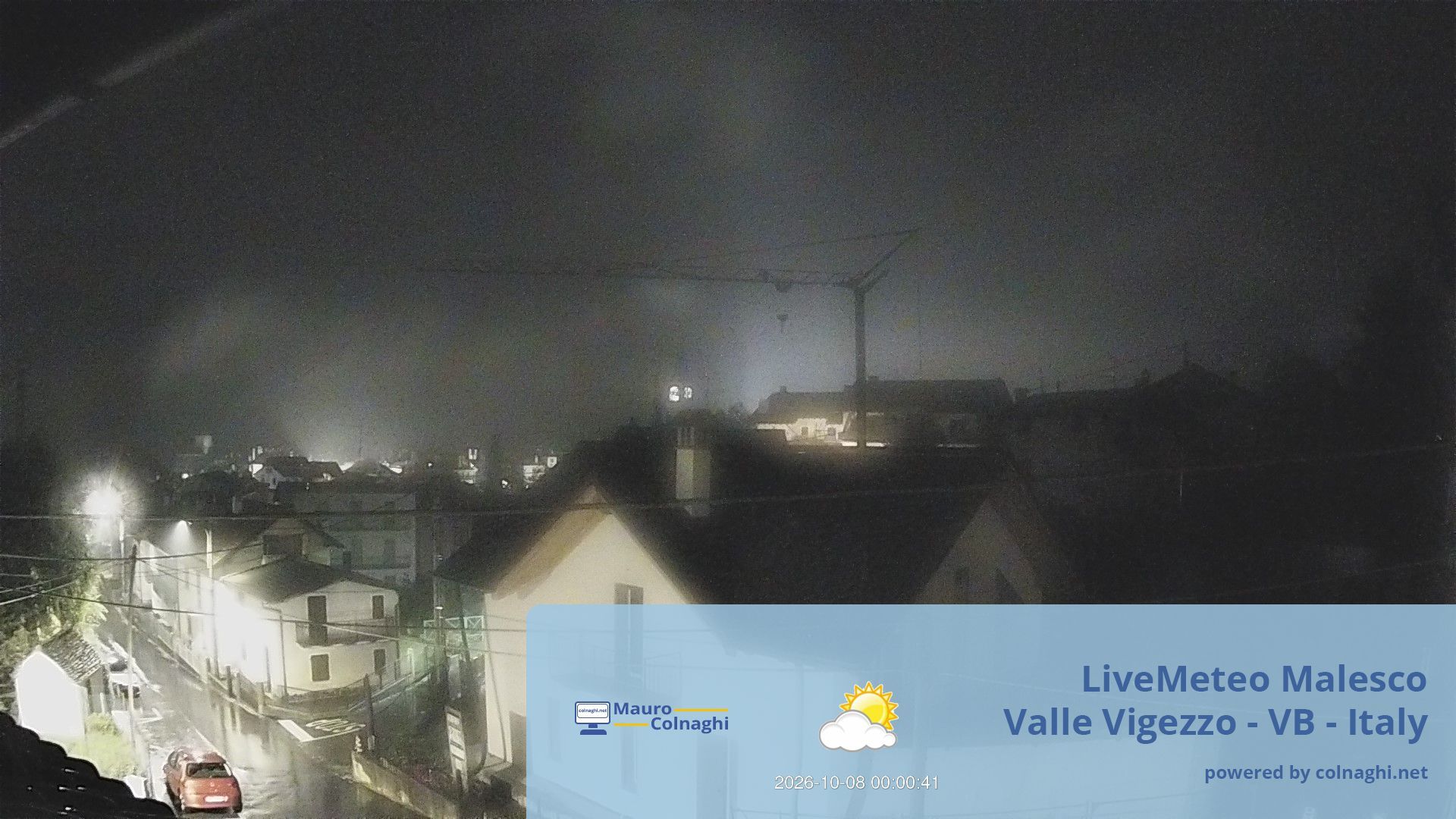 time-lapse frame, Malesco webcam