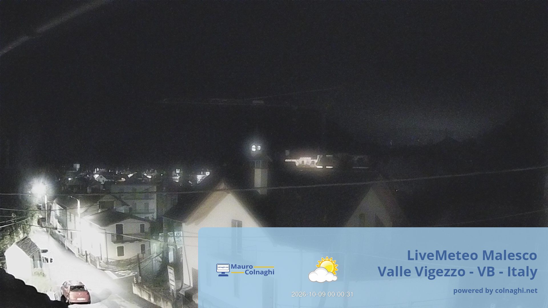 time-lapse frame, Malesco webcam