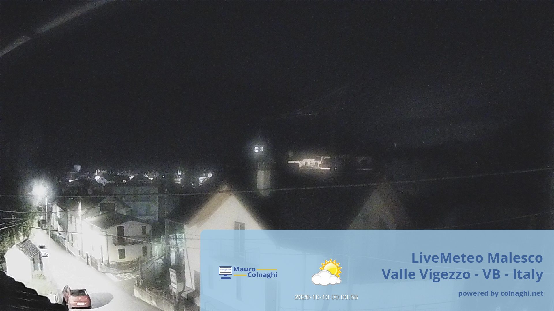 time-lapse frame, Malesco webcam