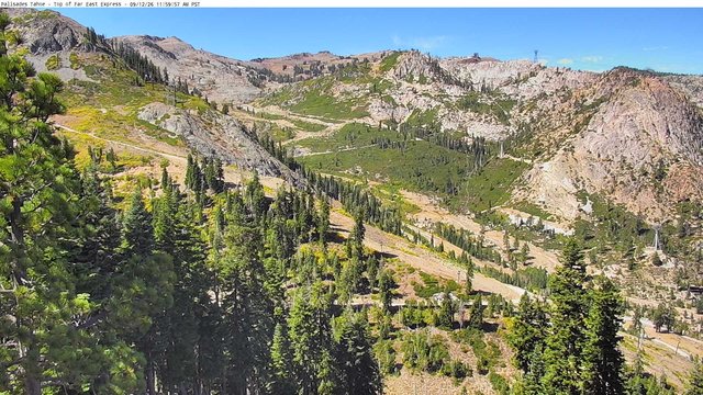 view from Palisades Tahoe Far East Top on 2026-09-12