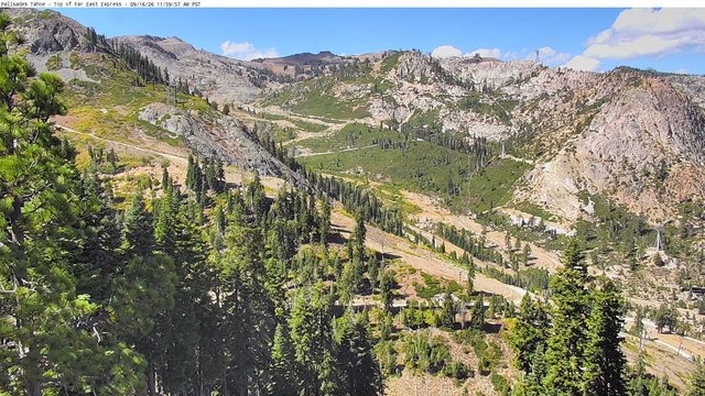 view from Palisades Tahoe Far East Top on 2026-09-16