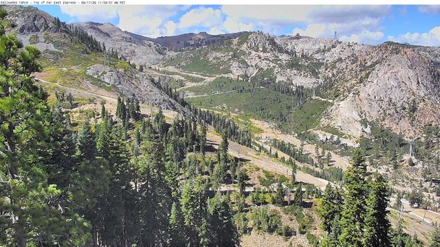 view from Palisades Tahoe Far East Top on 2026-09-17