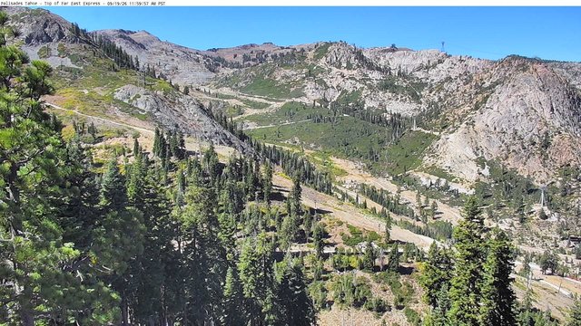 view from Palisades Tahoe Far East Top on 2026-09-19