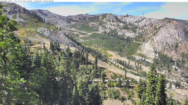 view from Palisades Tahoe Far East Top on 2026-09-20