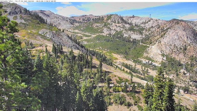 view from Palisades Tahoe Far East Top on 2026-09-21