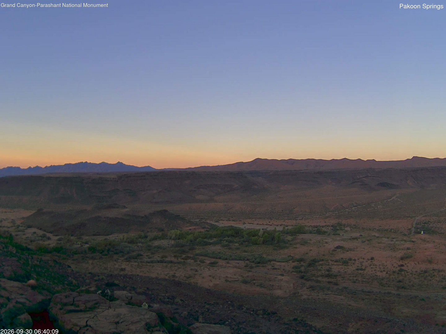 time-lapse frame, Pakoon Springs webcam