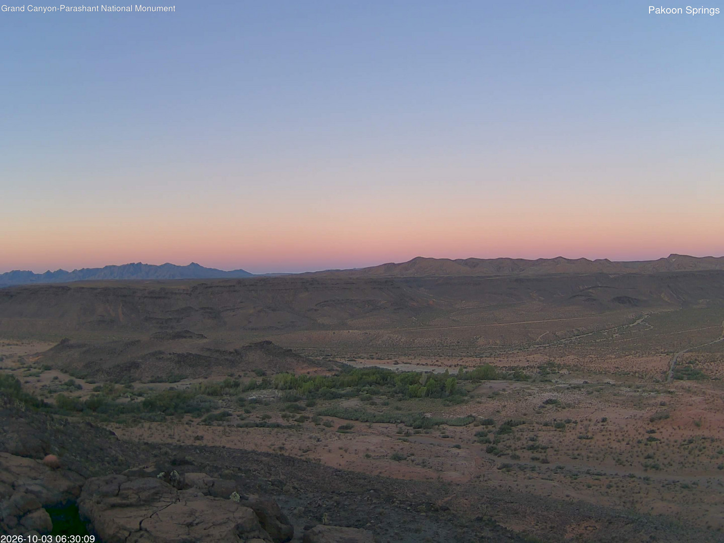 time-lapse frame, Pakoon Springs webcam
