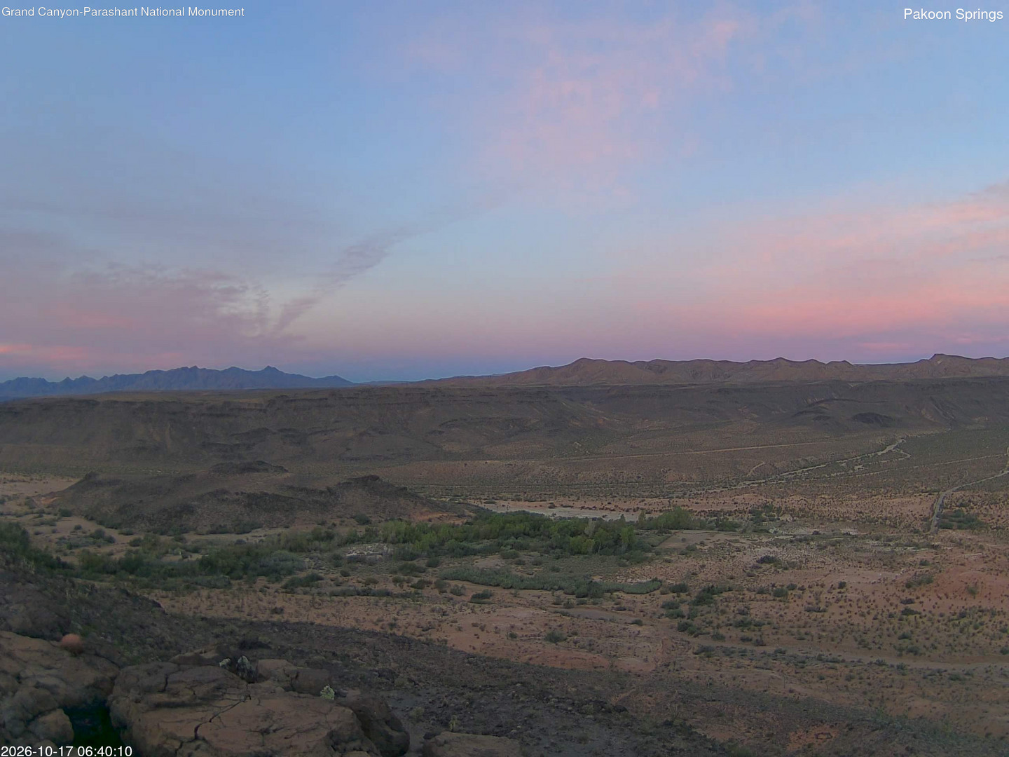 time-lapse frame, Pakoon Springs webcam