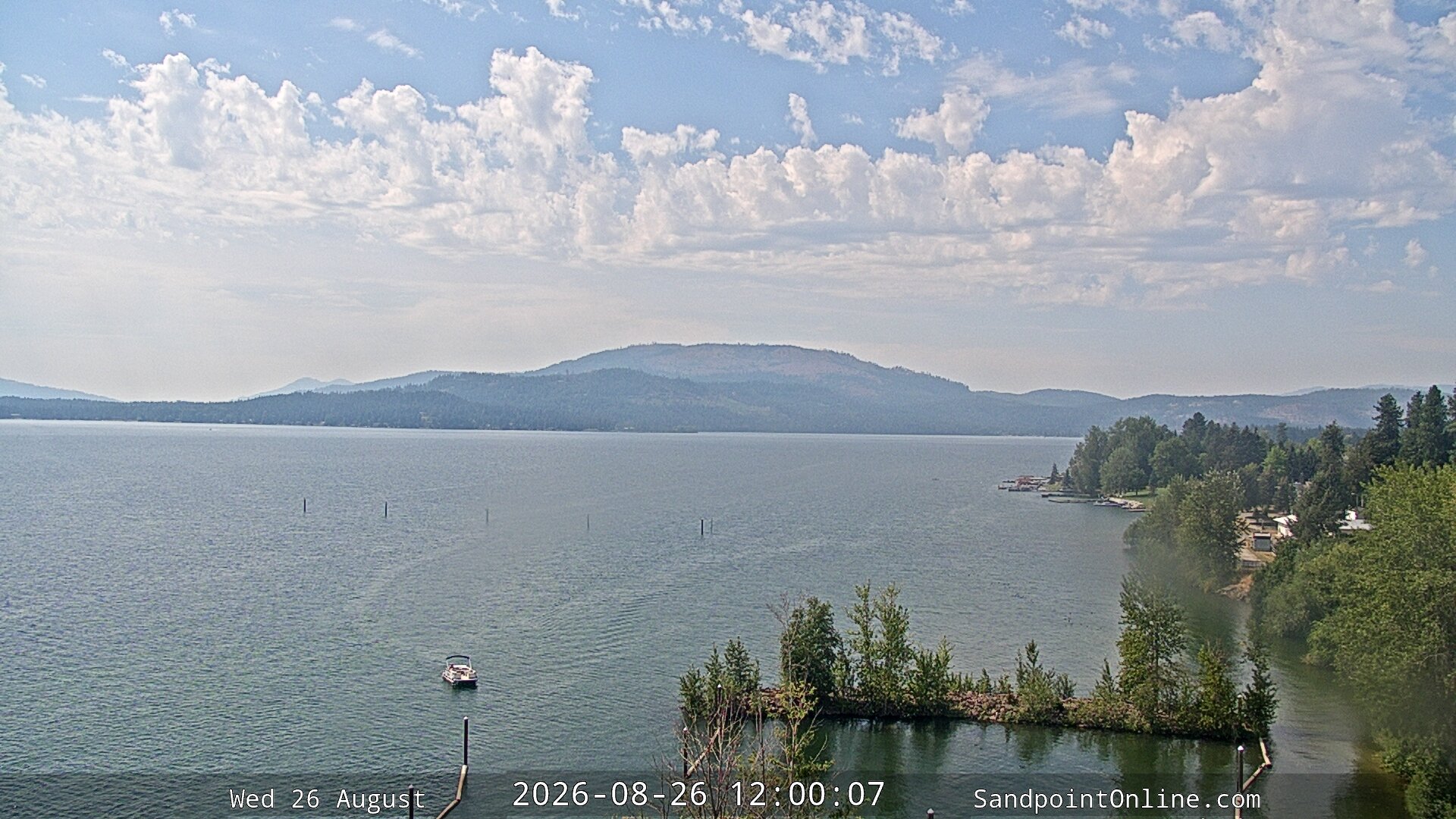 view from Sandpoint Online - Lake Pend Oreille on 2026-08-26