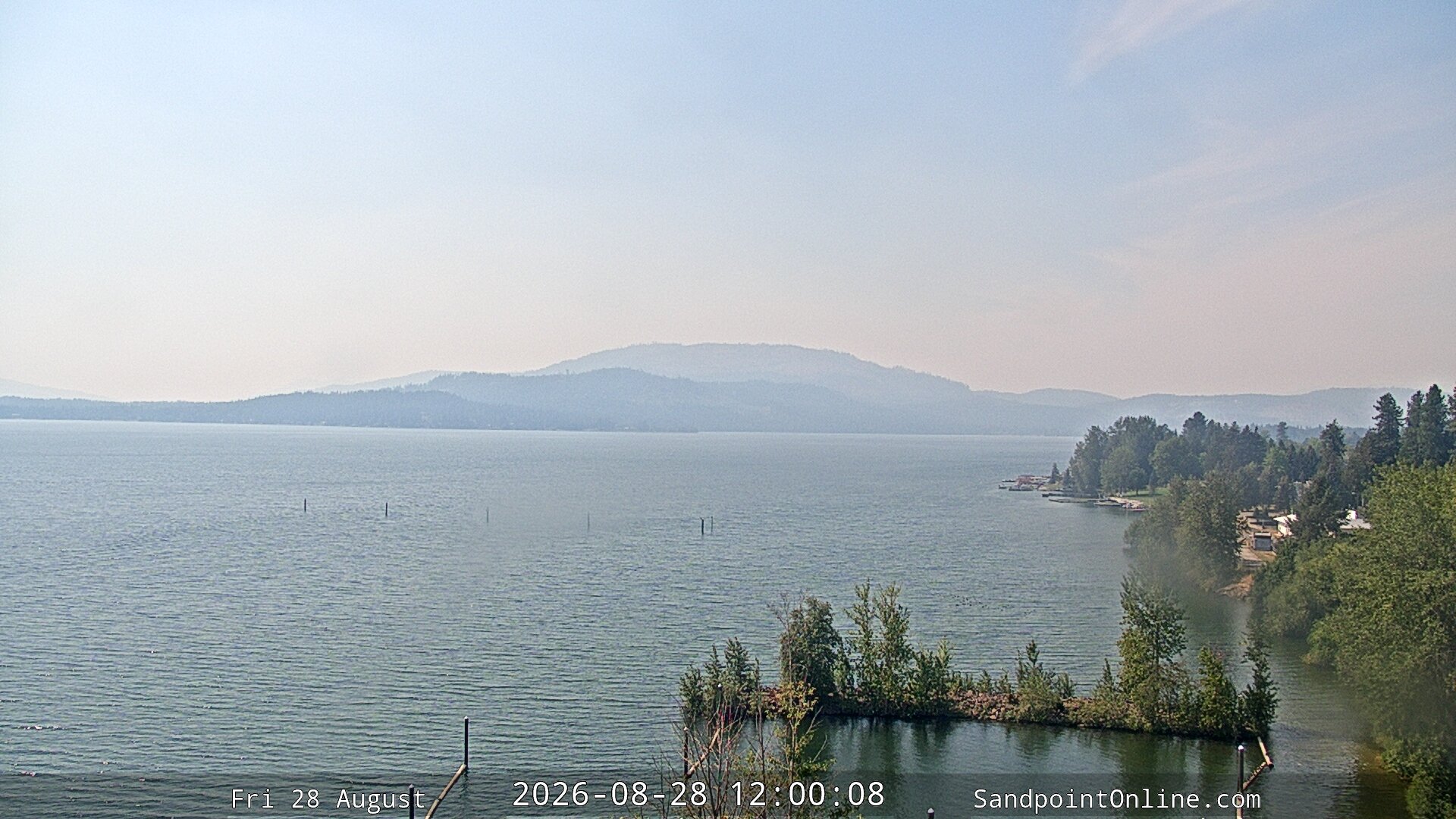 view from Sandpoint Online - Lake Pend Oreille on 2026-08-28