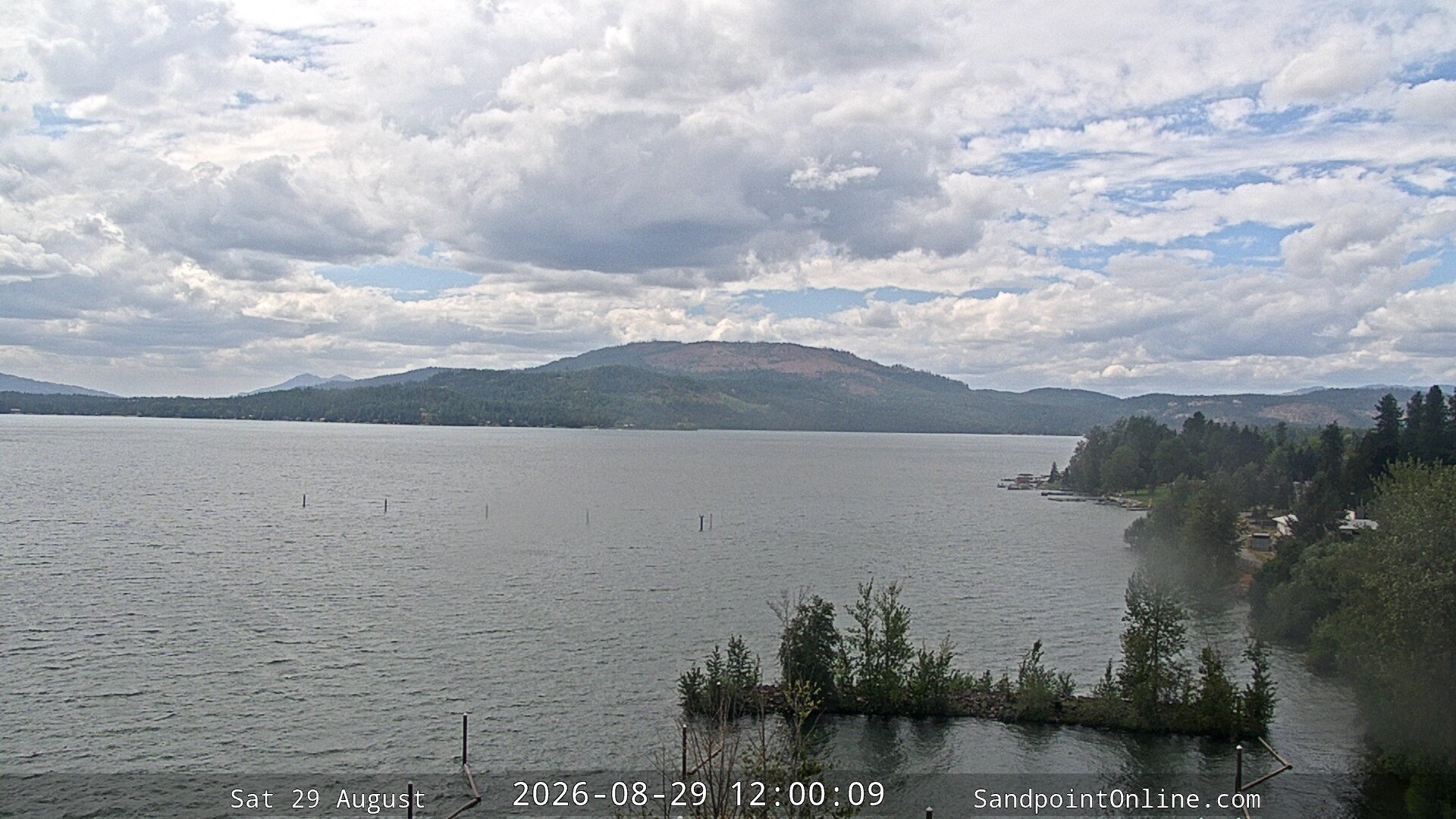 view from Sandpoint Online - Lake Pend Oreille on 2026-08-29