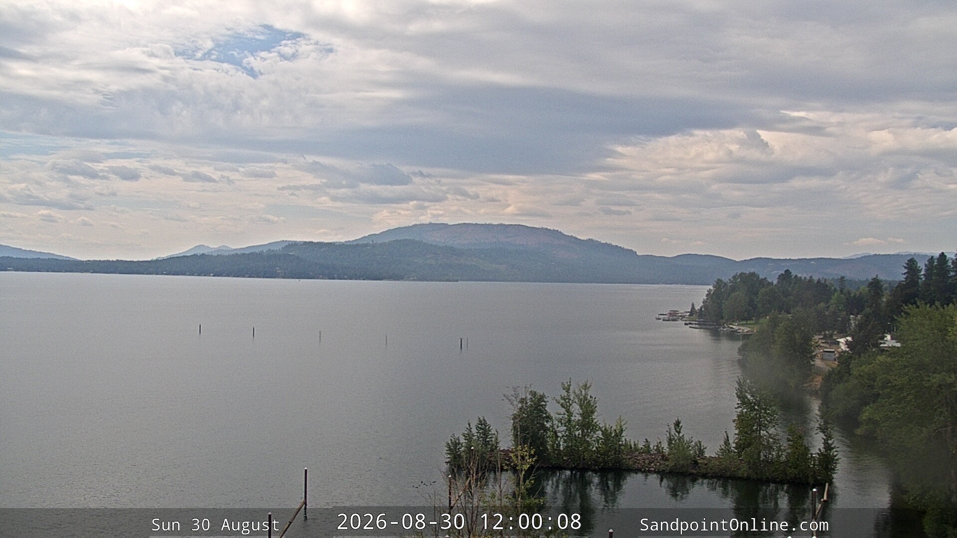 view from Sandpoint Online - Lake Pend Oreille on 2026-08-30