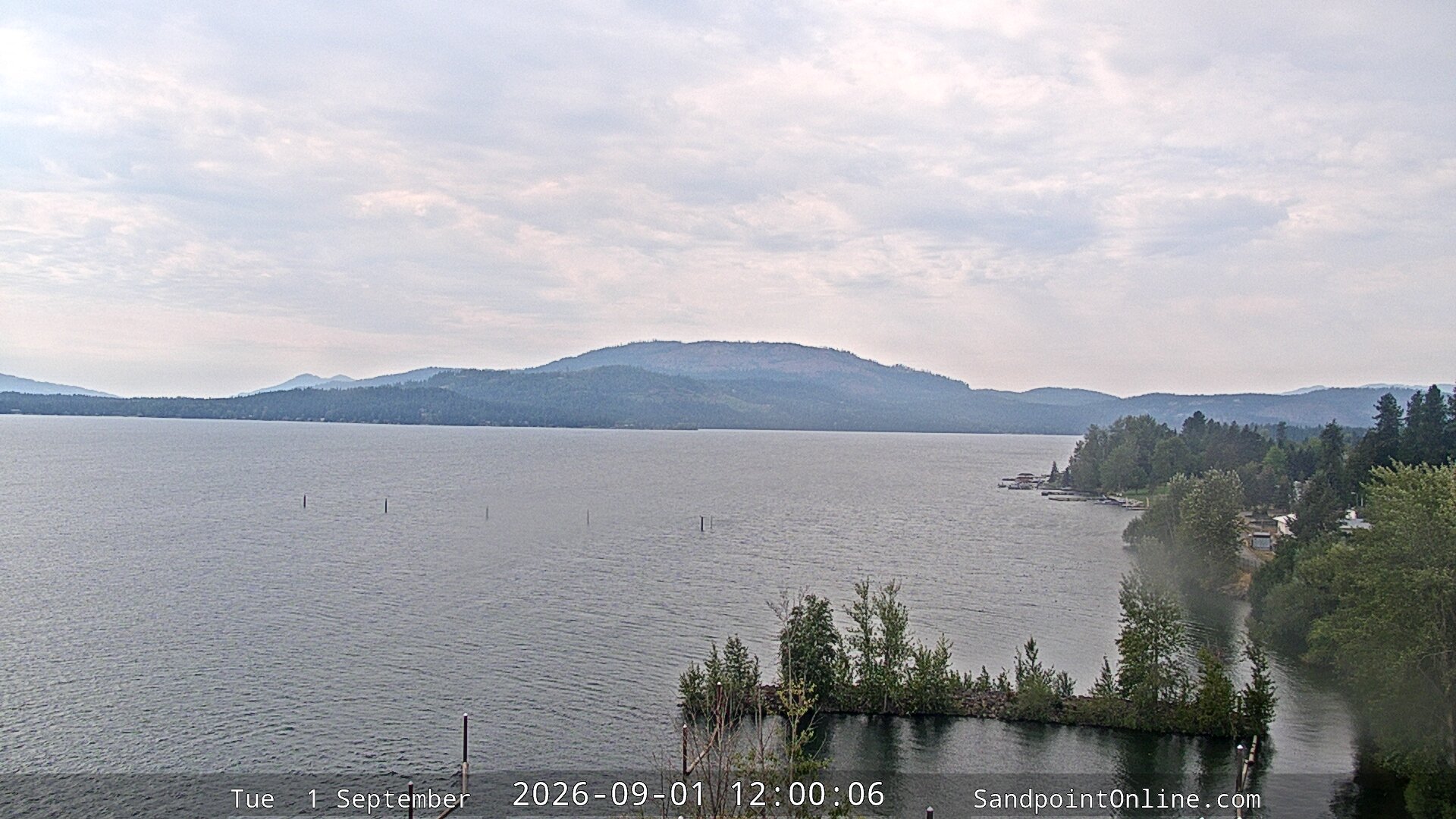 view from Sandpoint Online - Lake Pend Oreille on 2026-09-01