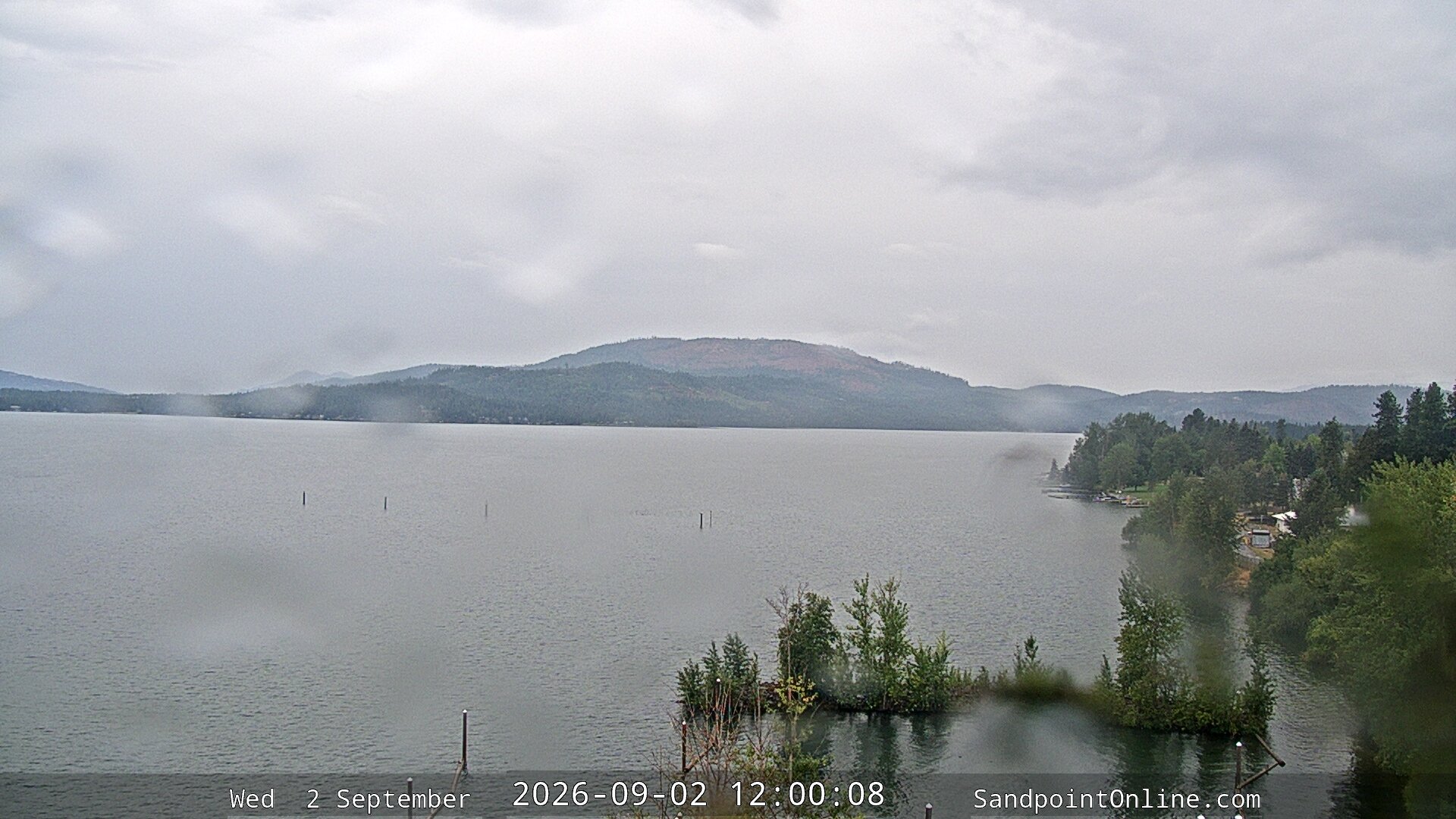 view from Sandpoint Online - Lake Pend Oreille on 2026-09-02