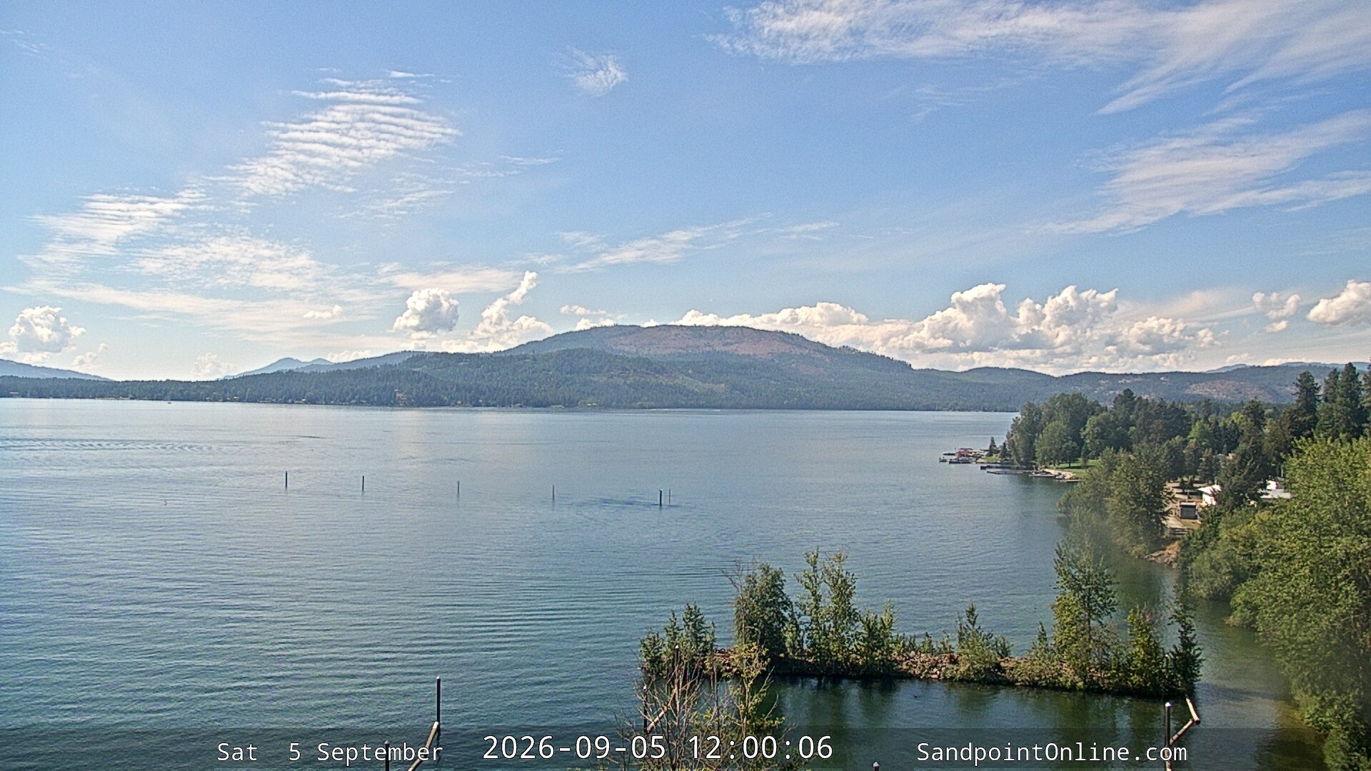 view from Sandpoint Online - Lake Pend Oreille on 2026-09-05