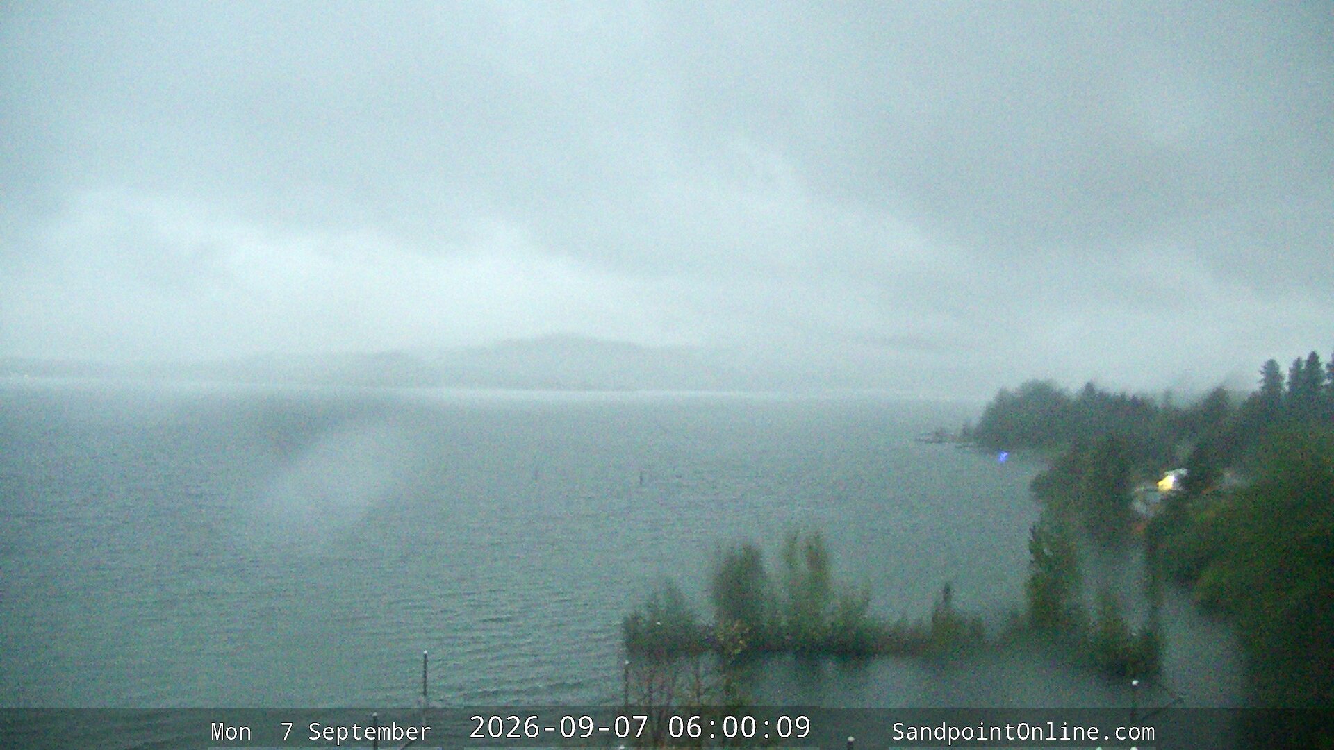 time-lapse frame, Sandpoint Online - Lake Pend Oreille webcam