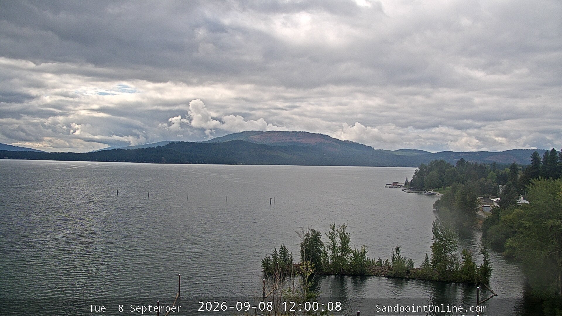 view from Sandpoint Online - Lake Pend Oreille on 2026-09-08