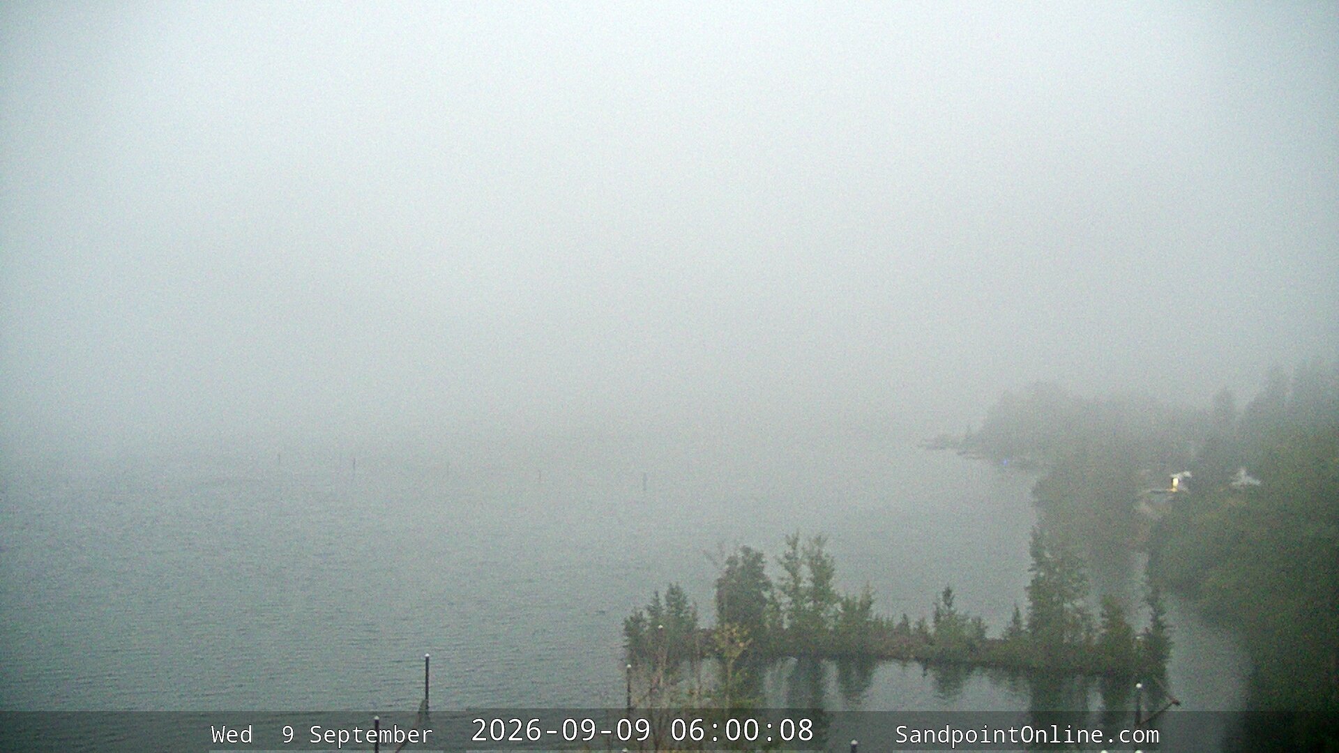 time-lapse frame, Sandpoint Online - Lake Pend Oreille webcam
