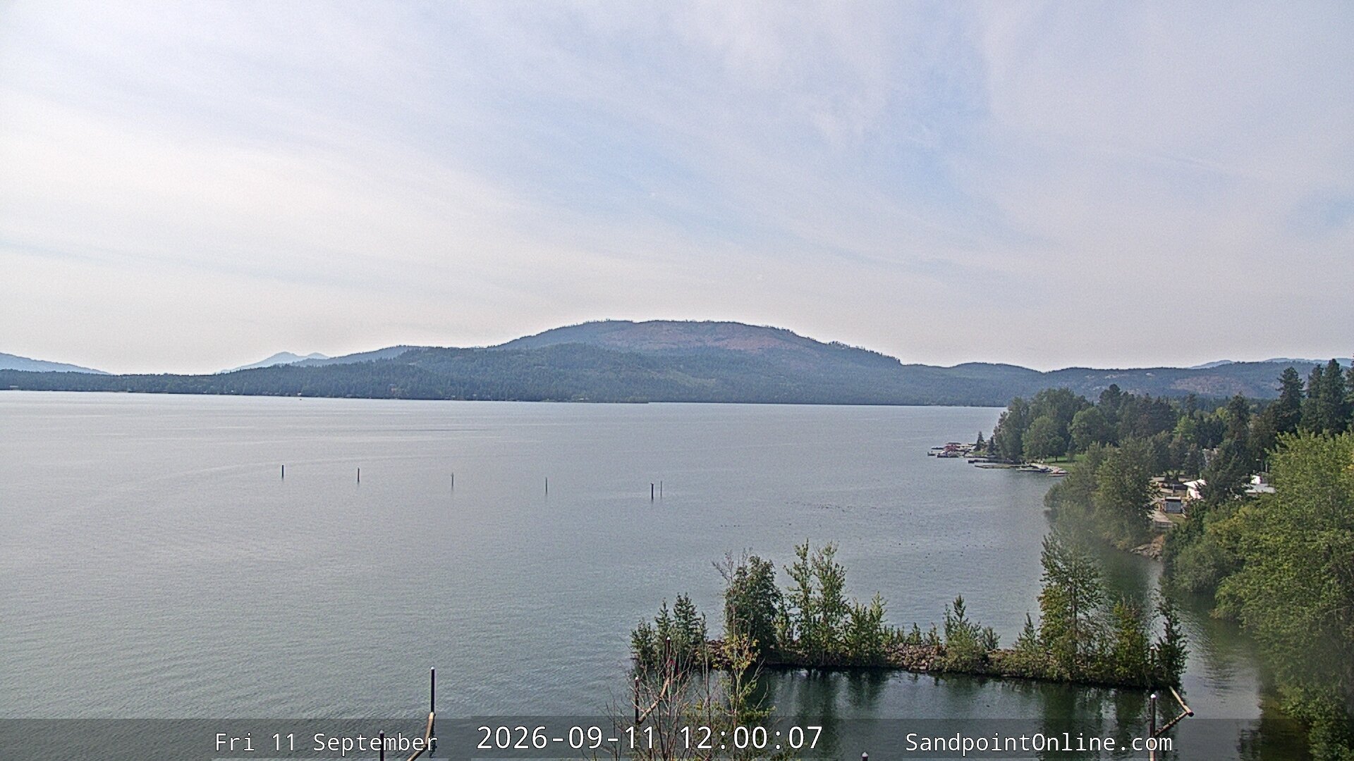 view from Sandpoint Online - Lake Pend Oreille on 2026-09-11