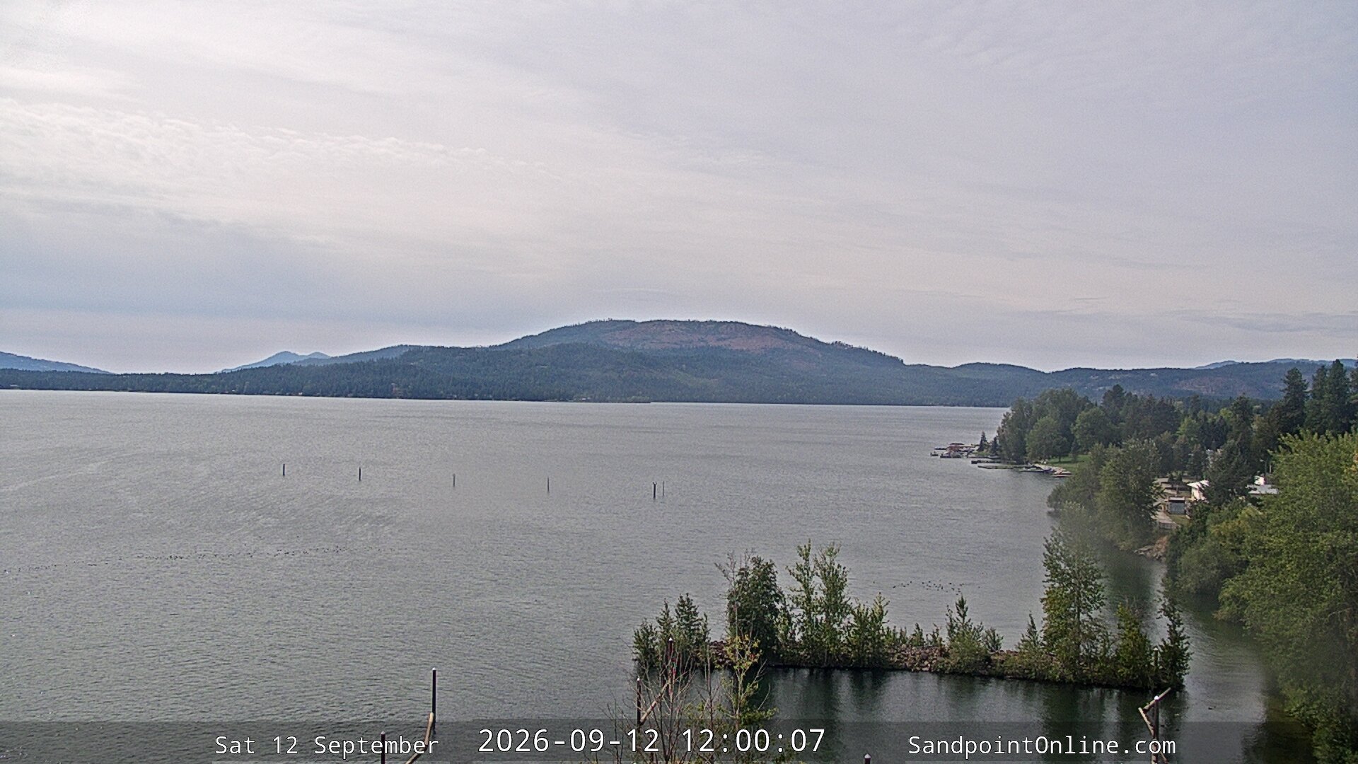 view from Sandpoint Online - Lake Pend Oreille on 2026-09-12