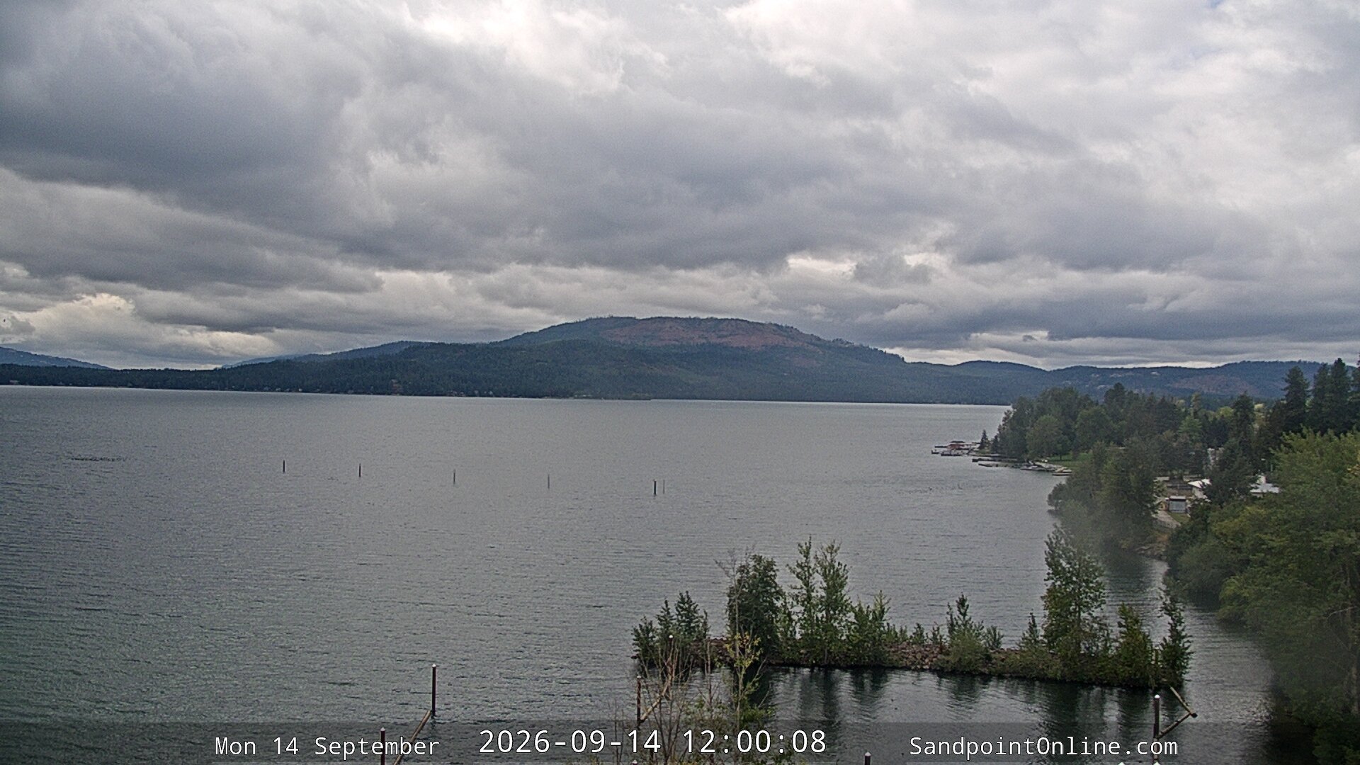 view from Sandpoint Online - Lake Pend Oreille on 2026-09-14