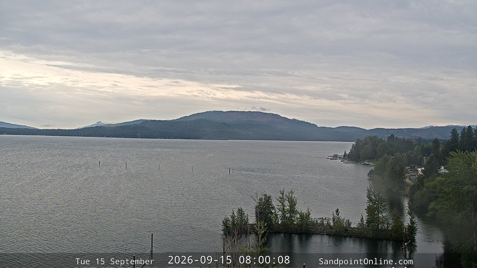 view from Sandpoint Online - Lake Pend Oreille on 2026-09-15