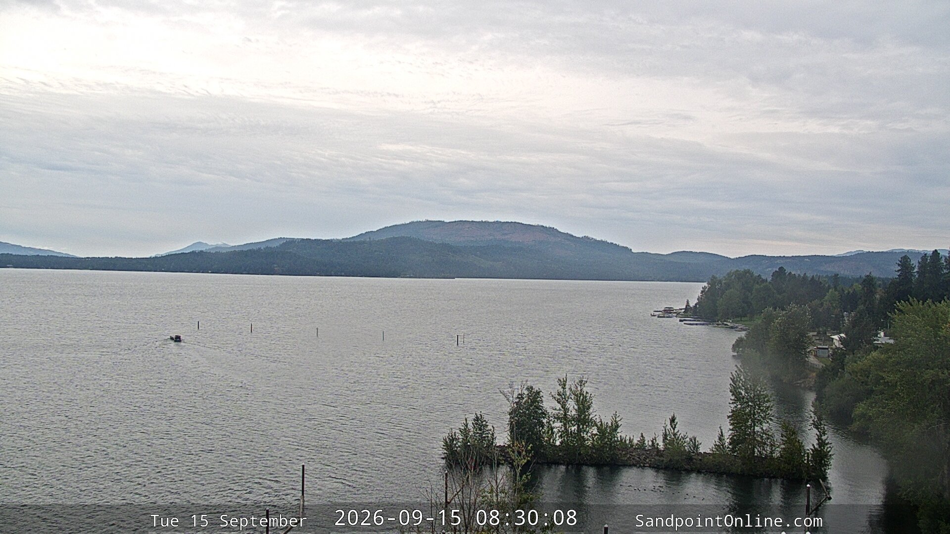 view from Sandpoint Online - Lake Pend Oreille on 2026-09-15