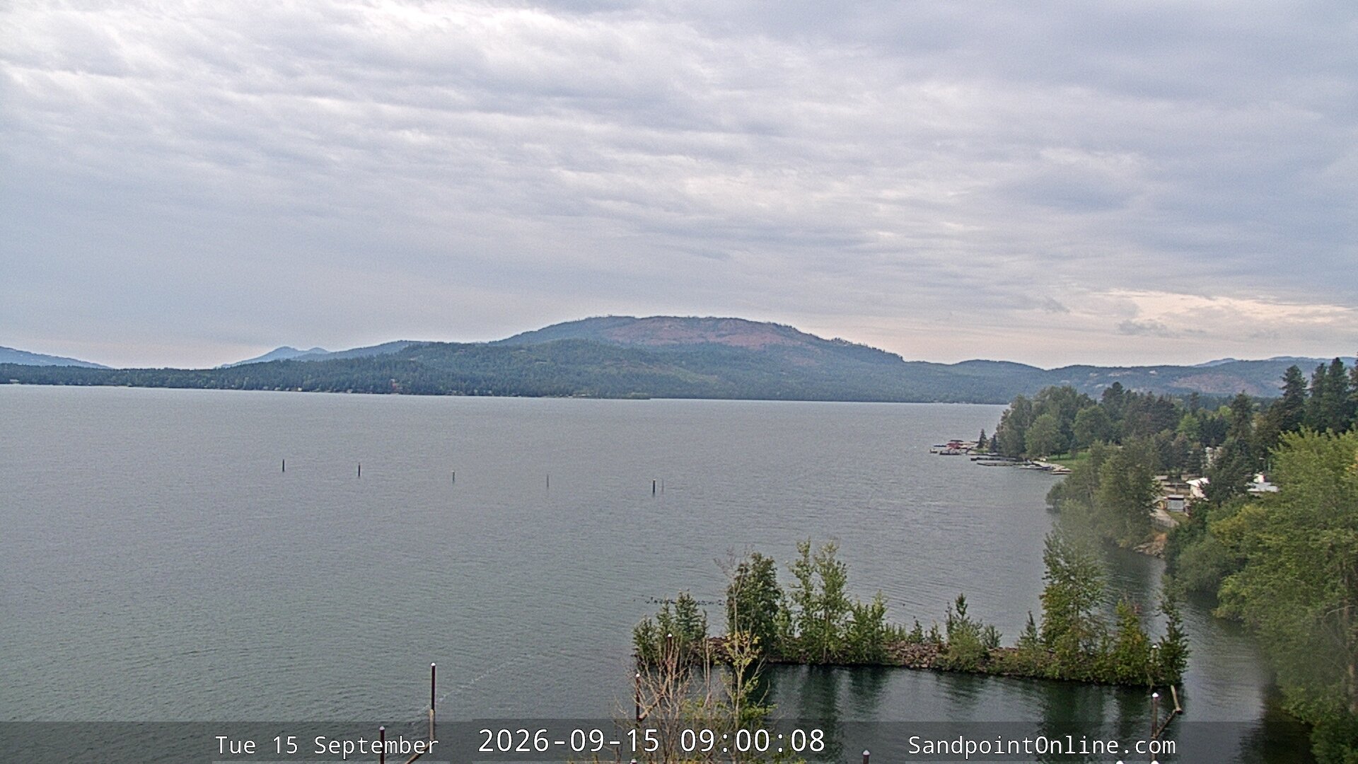view from Sandpoint Online - Lake Pend Oreille on 2026-09-15