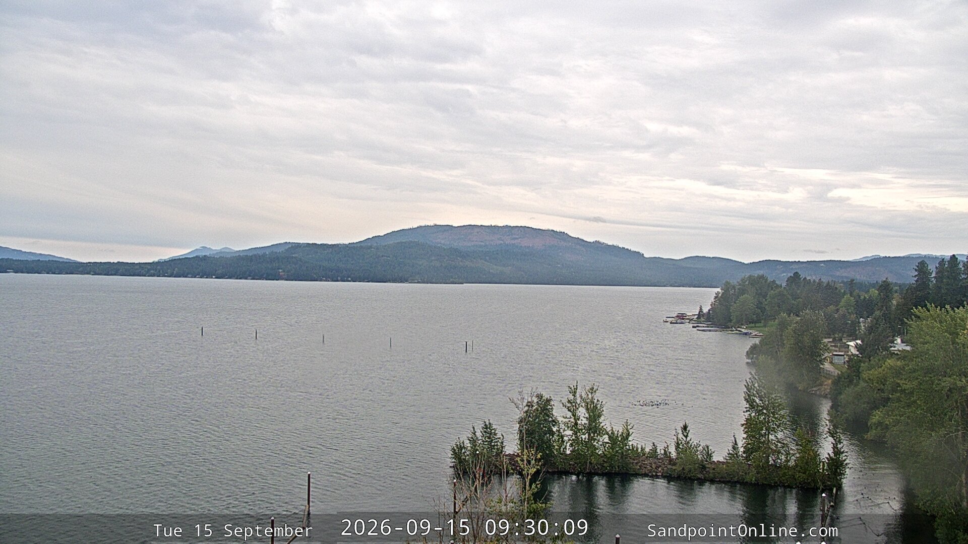 view from Sandpoint Online - Lake Pend Oreille on 2026-09-15