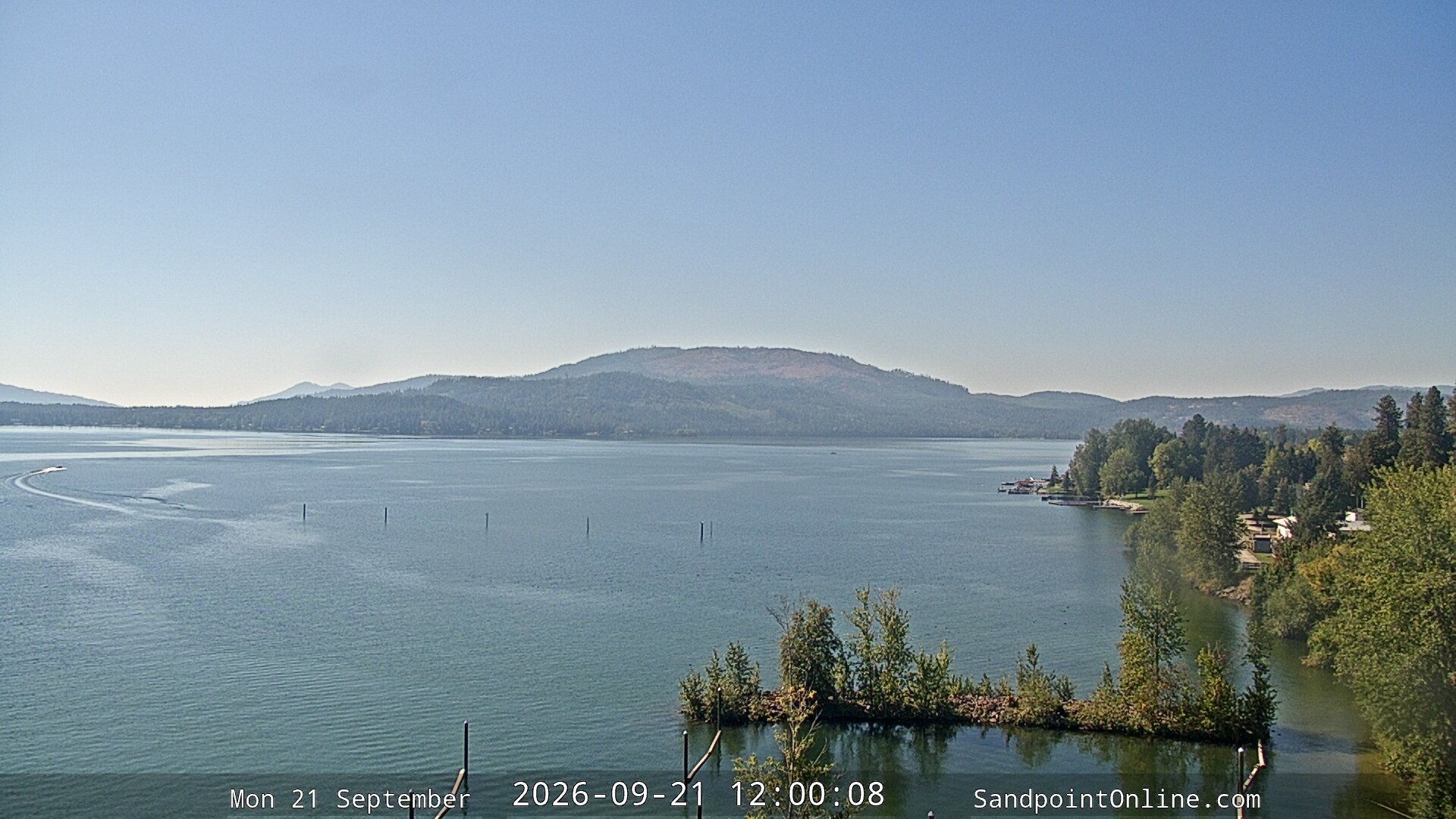 view from Sandpoint Online - Lake Pend Oreille on 2026-09-21
