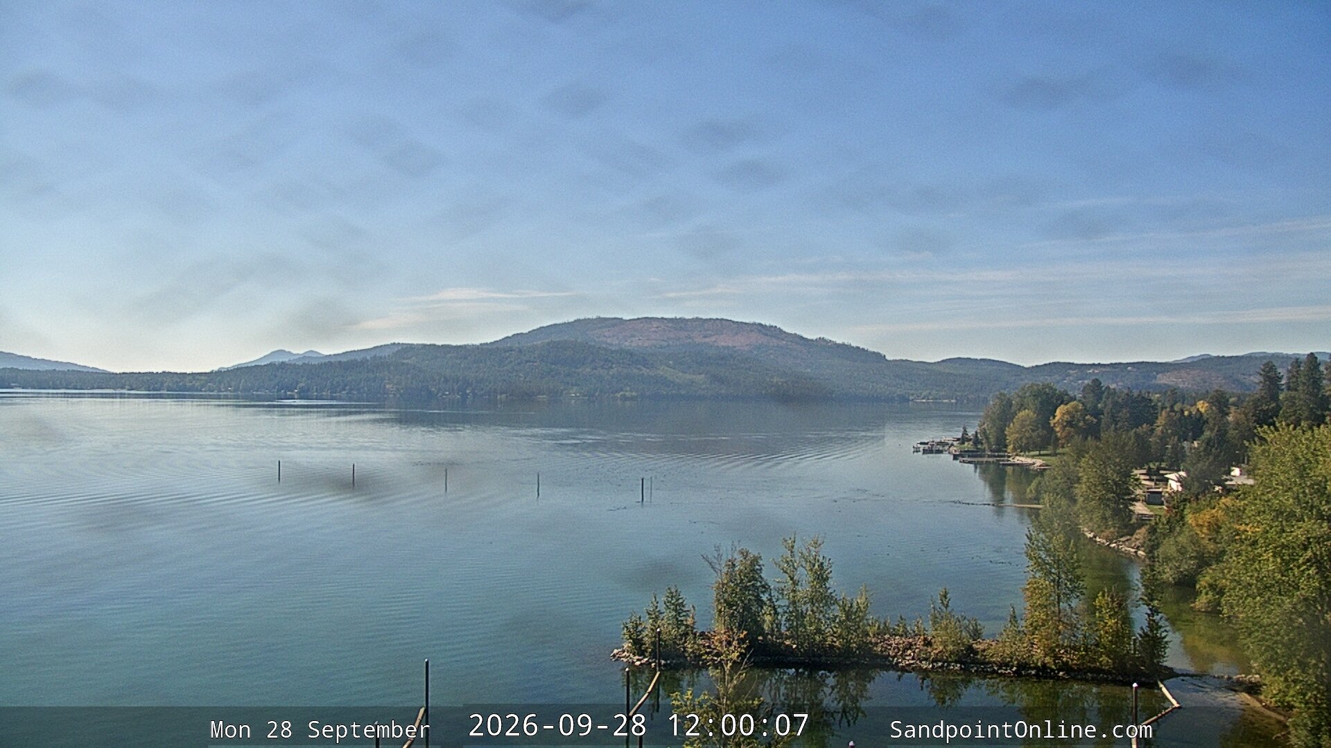 view from Sandpoint Online - Lake Pend Oreille on 2026-09-28