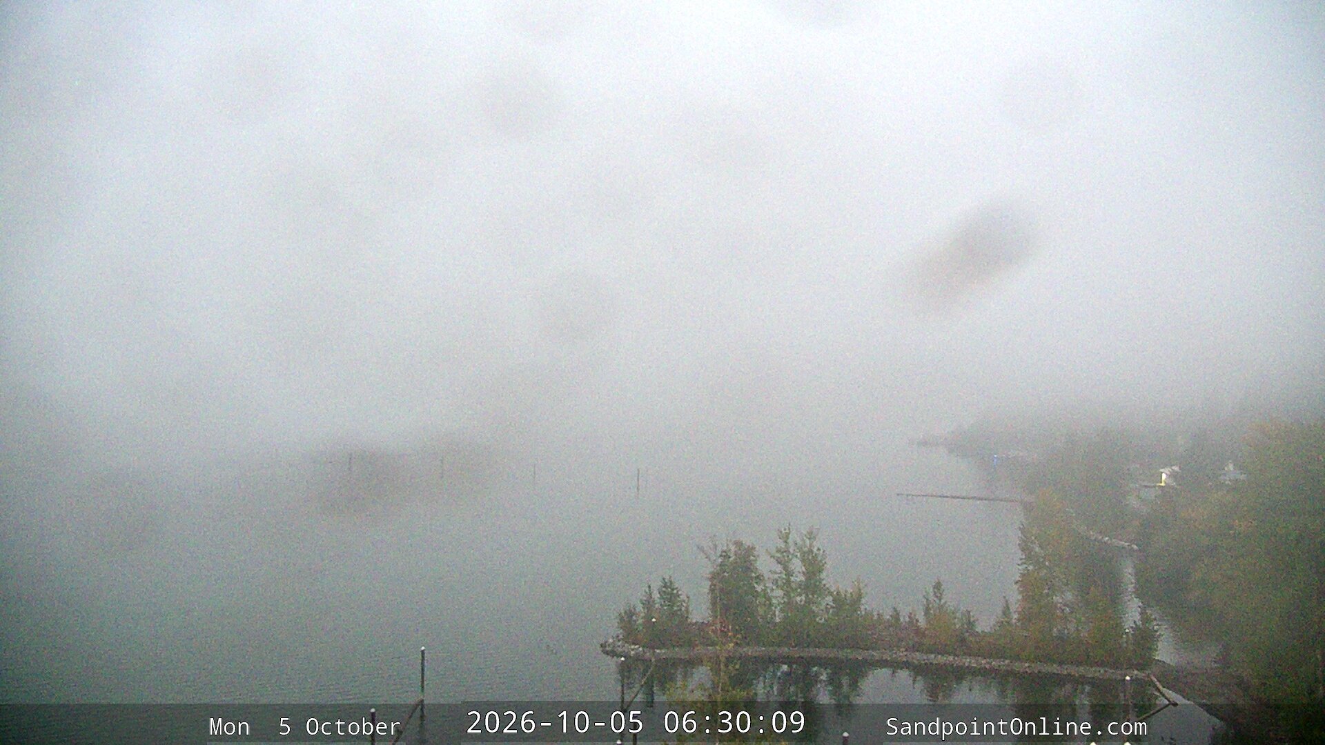 time-lapse frame, Sandpoint Online - Lake Pend Oreille webcam