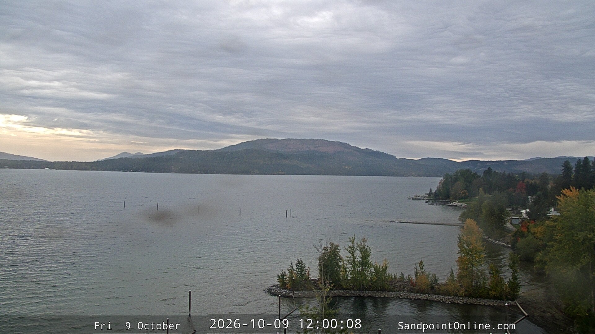view from Sandpoint Online - Lake Pend Oreille on 2026-10-09