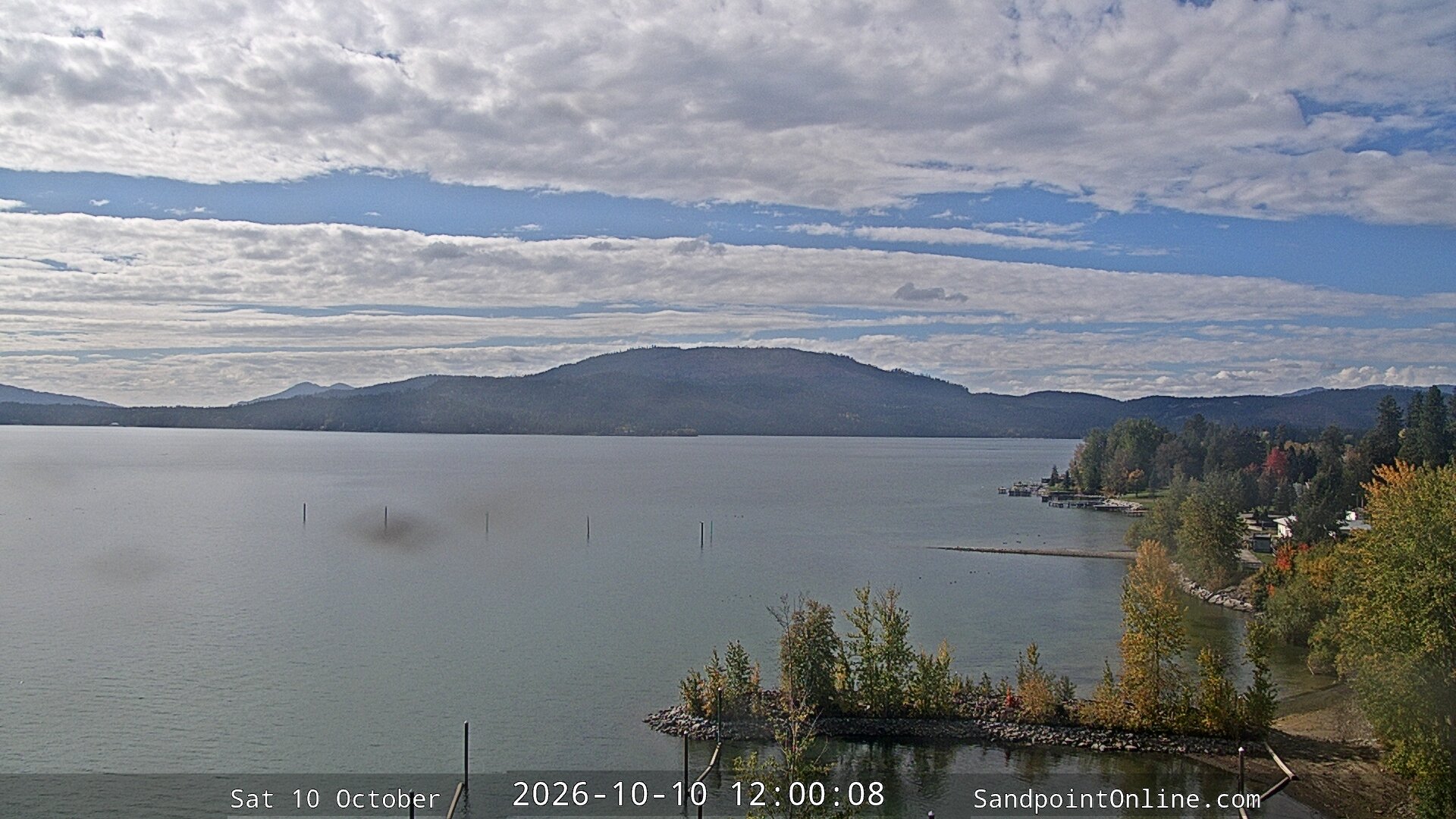 view from Sandpoint Online - Lake Pend Oreille on 2026-10-10