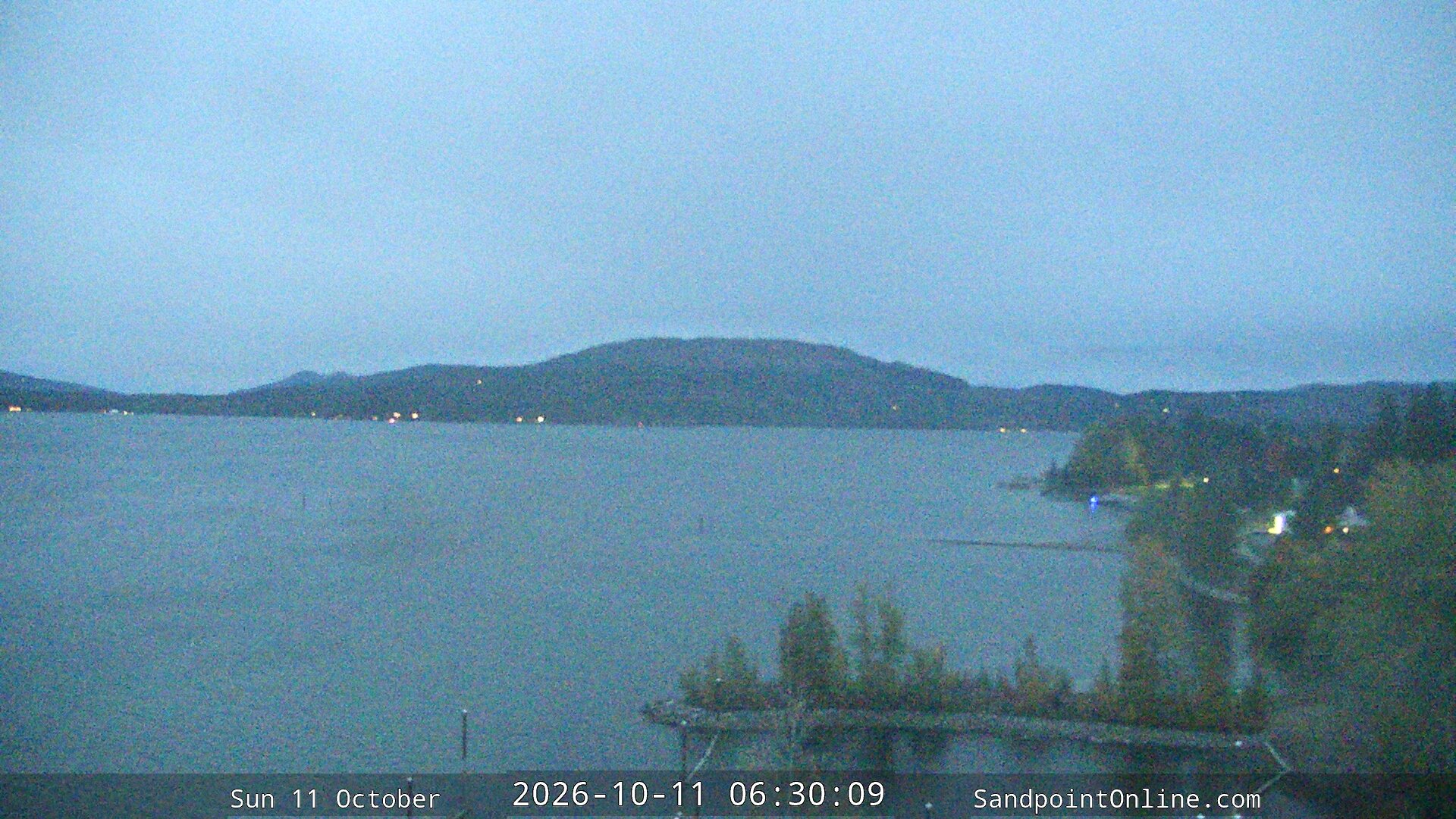 time-lapse frame, Sandpoint Online - Lake Pend Oreille webcam