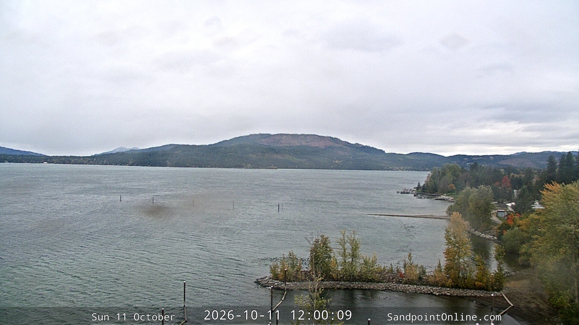 view from Sandpoint Online - Lake Pend Oreille on 2026-10-11