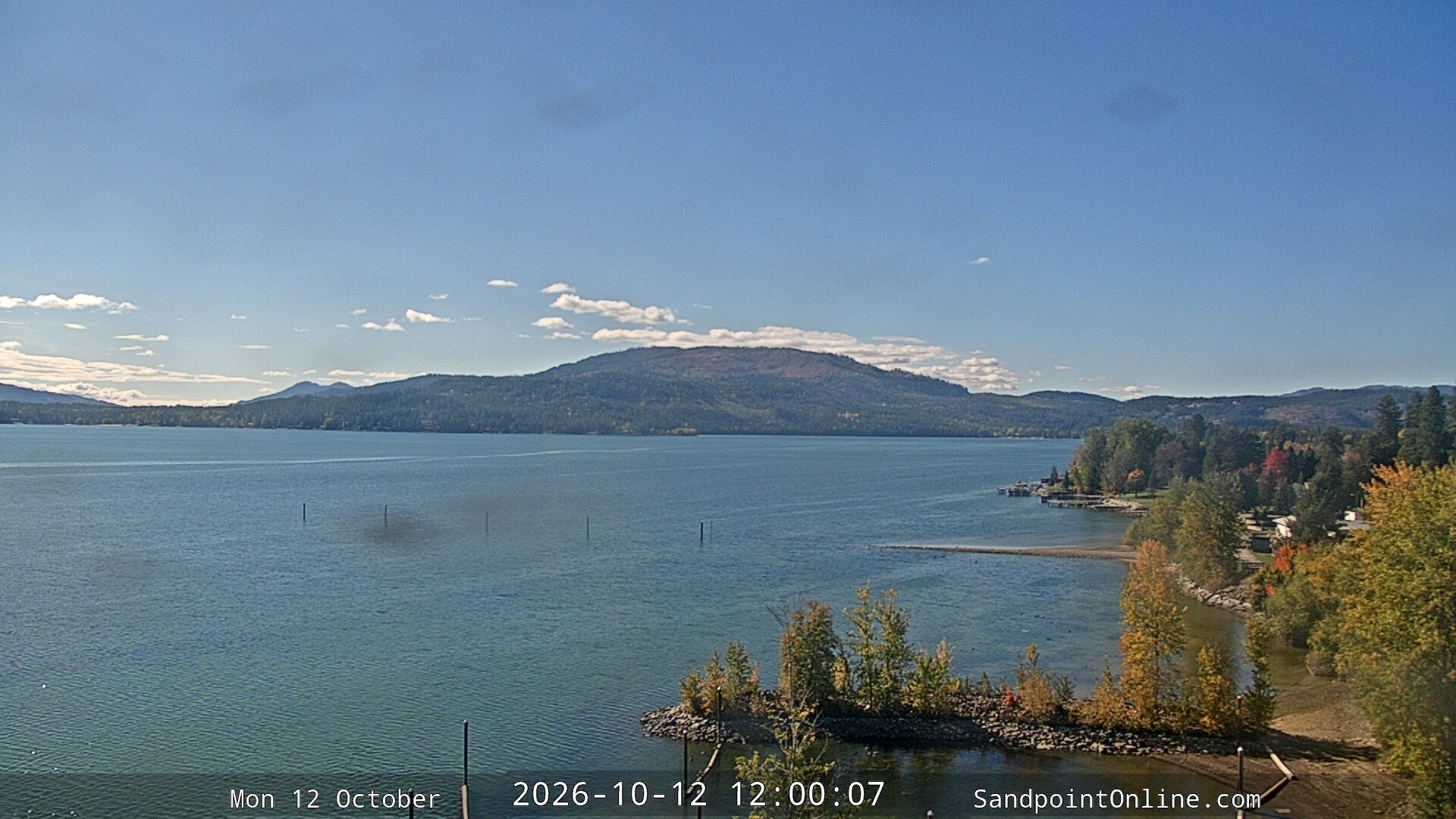 view from Sandpoint Online - Lake Pend Oreille on 2026-10-12