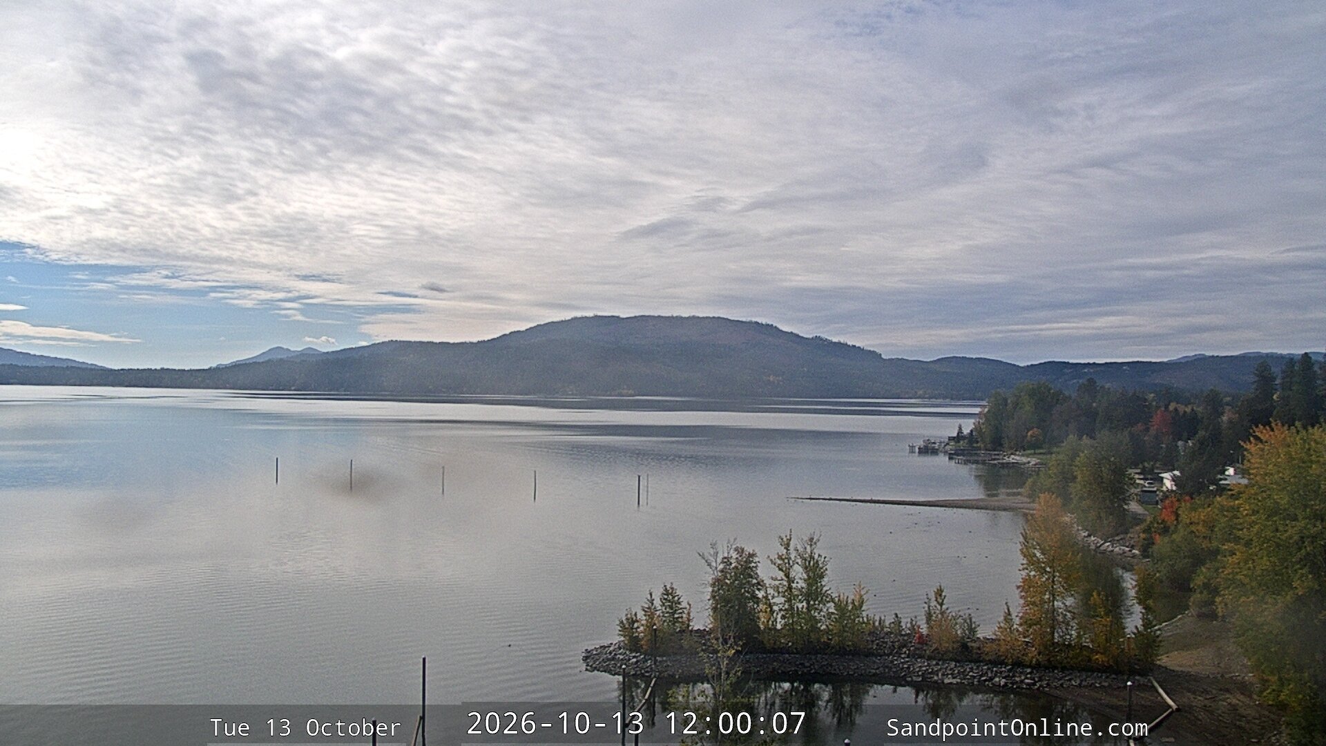 view from Sandpoint Online - Lake Pend Oreille on 2026-10-13