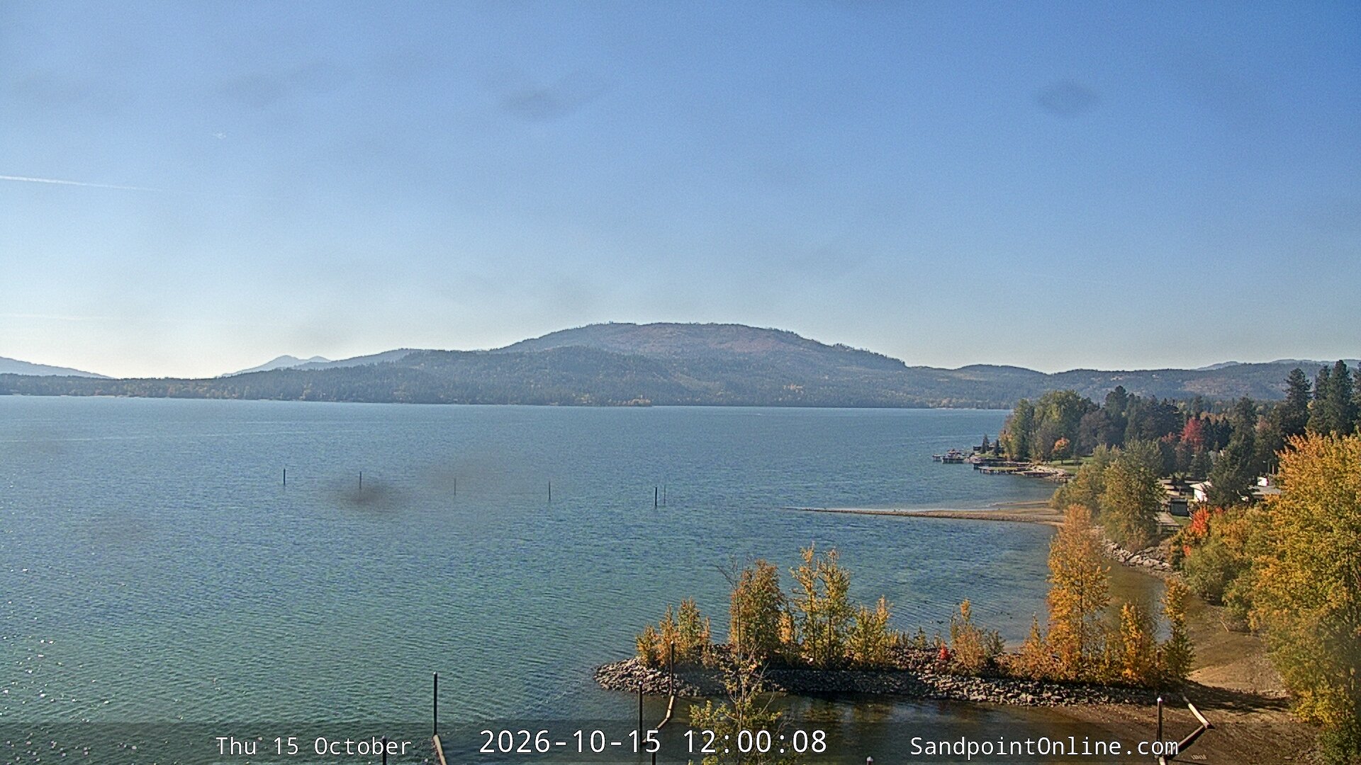 view from Sandpoint Online - Lake Pend Oreille on 2026-10-15