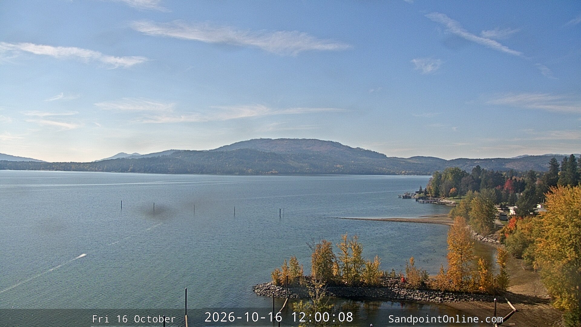 view from Sandpoint Online - Lake Pend Oreille on 2026-10-16