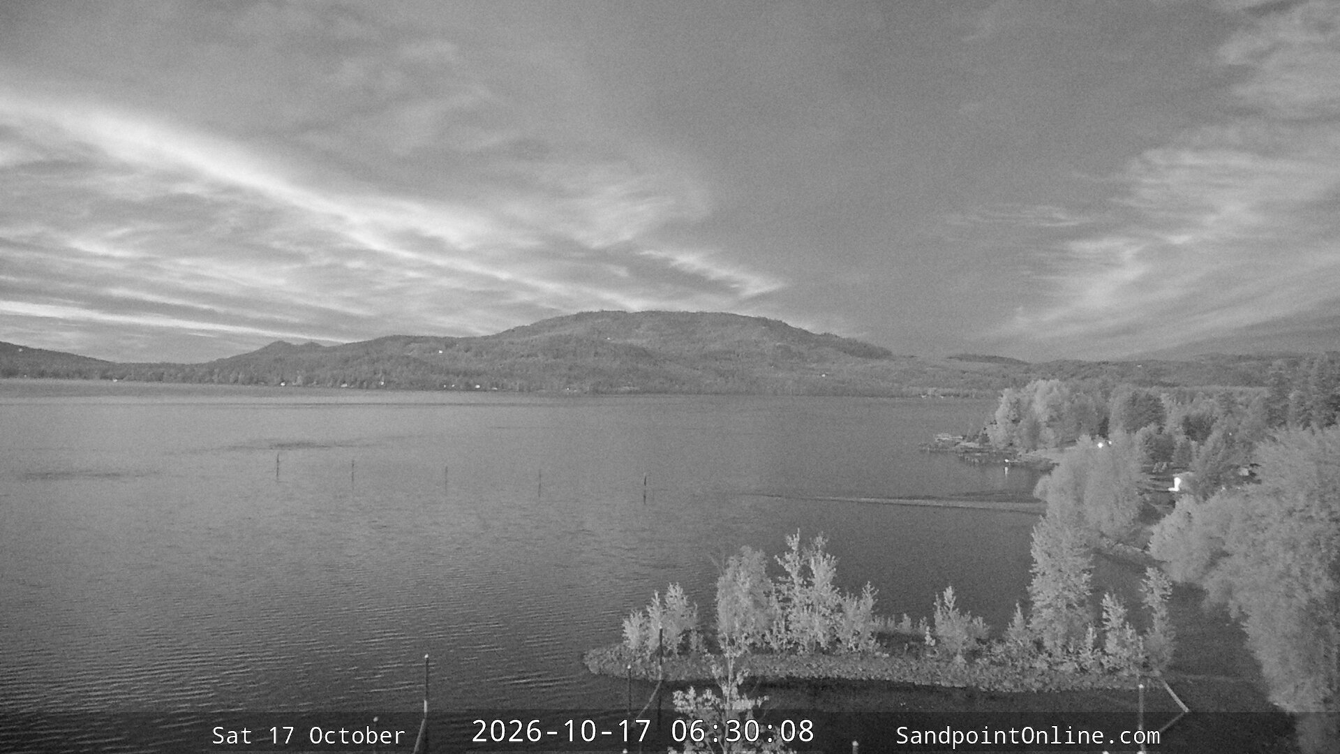 time-lapse frame, Sandpoint Online - Lake Pend Oreille webcam