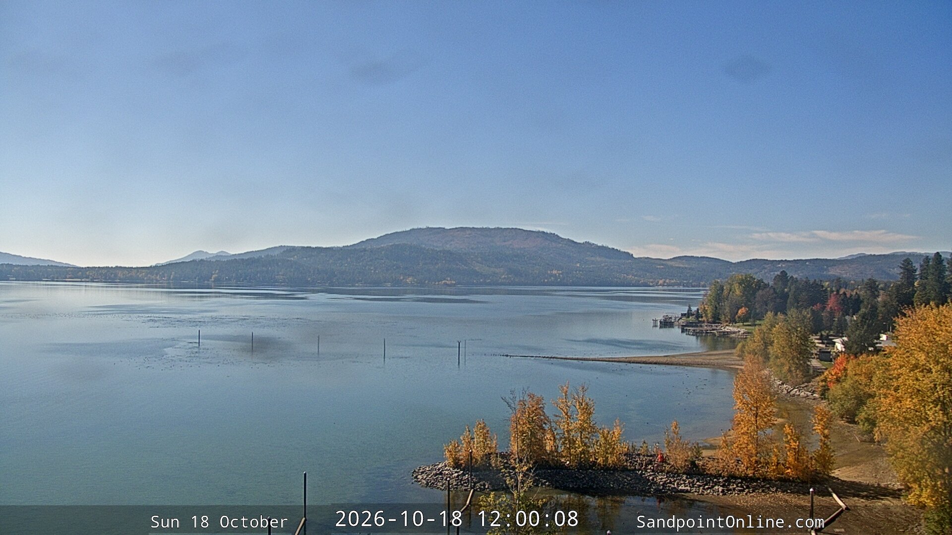 view from Sandpoint Online - Lake Pend Oreille on 2026-10-18
