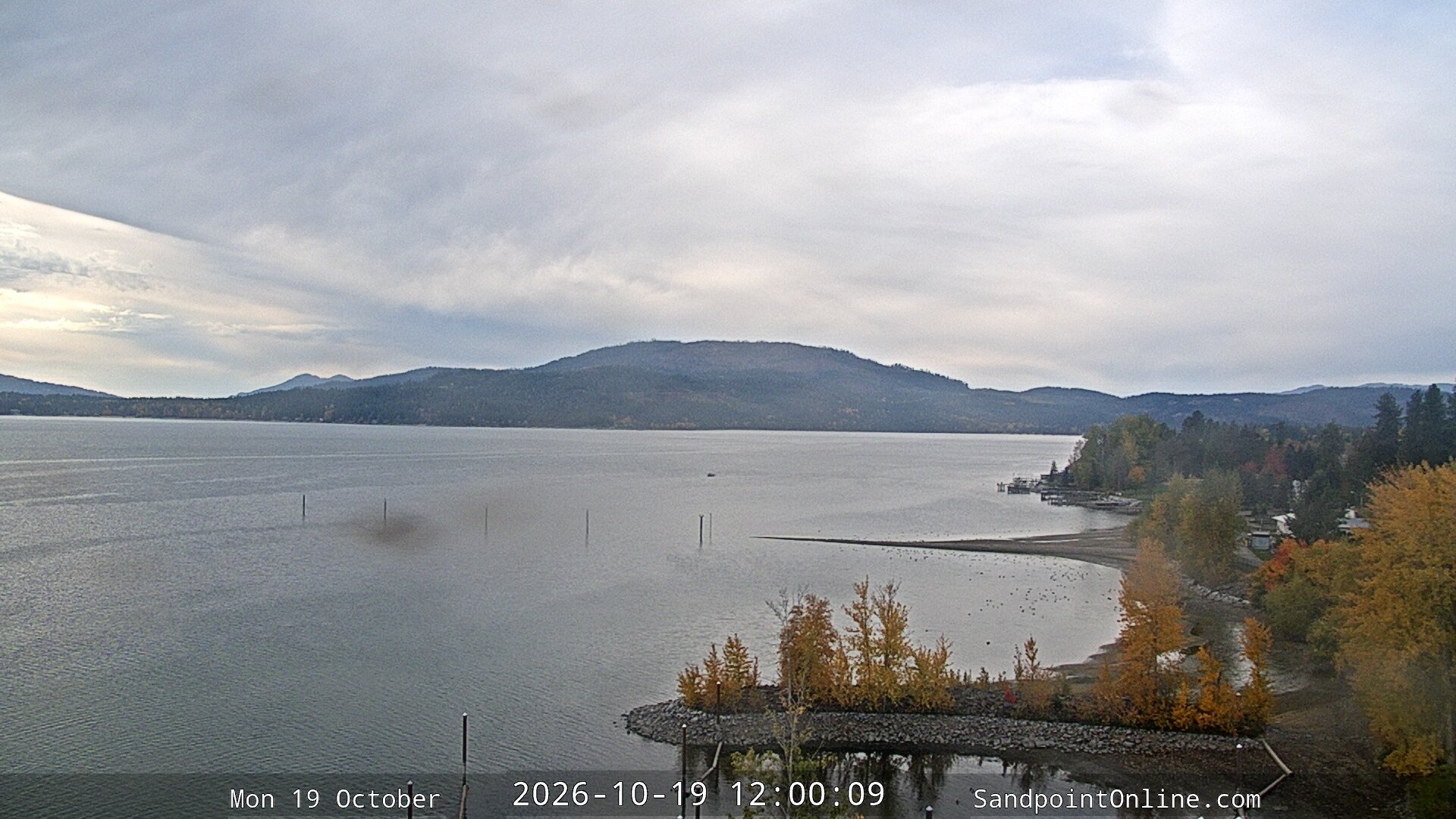 view from Sandpoint Online - Lake Pend Oreille on 2026-10-19