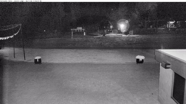 time-lapse frame, Palisades Tahoe Alpine Lodge Base Area webcam