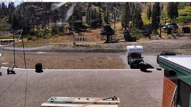 view from Palisades Tahoe Alpine Lodge Base Area on 2026-09-15