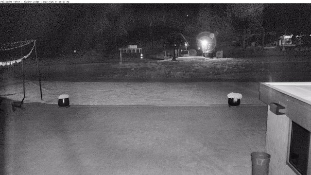 time-lapse frame, Palisades Tahoe Alpine Lodge Base Area webcam