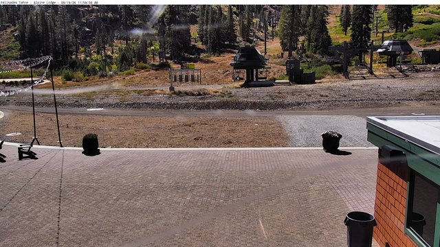view from Palisades Tahoe Alpine Lodge Base Area on 2026-09-19