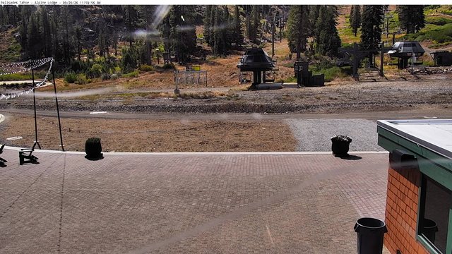 view from Palisades Tahoe Alpine Lodge Base Area on 2026-09-20