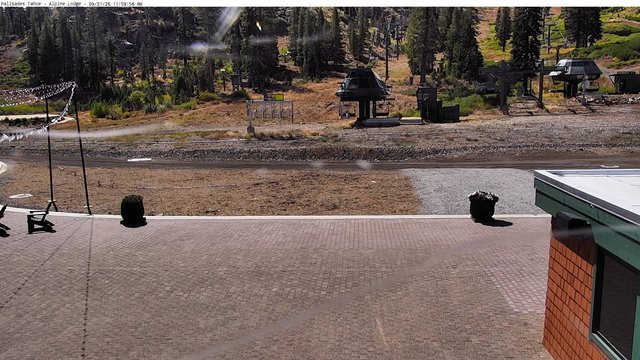 view from Palisades Tahoe Alpine Lodge Base Area on 2026-09-21
